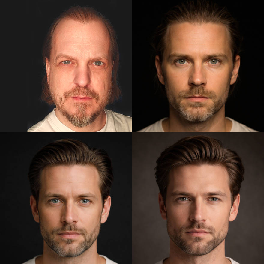 Recursive image generation using 100-word descriptions